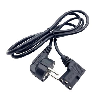 Kabel power komputer siku tebal 3 core / kabel power komputer bengkok Computer Laptop - 1,5 Meter
